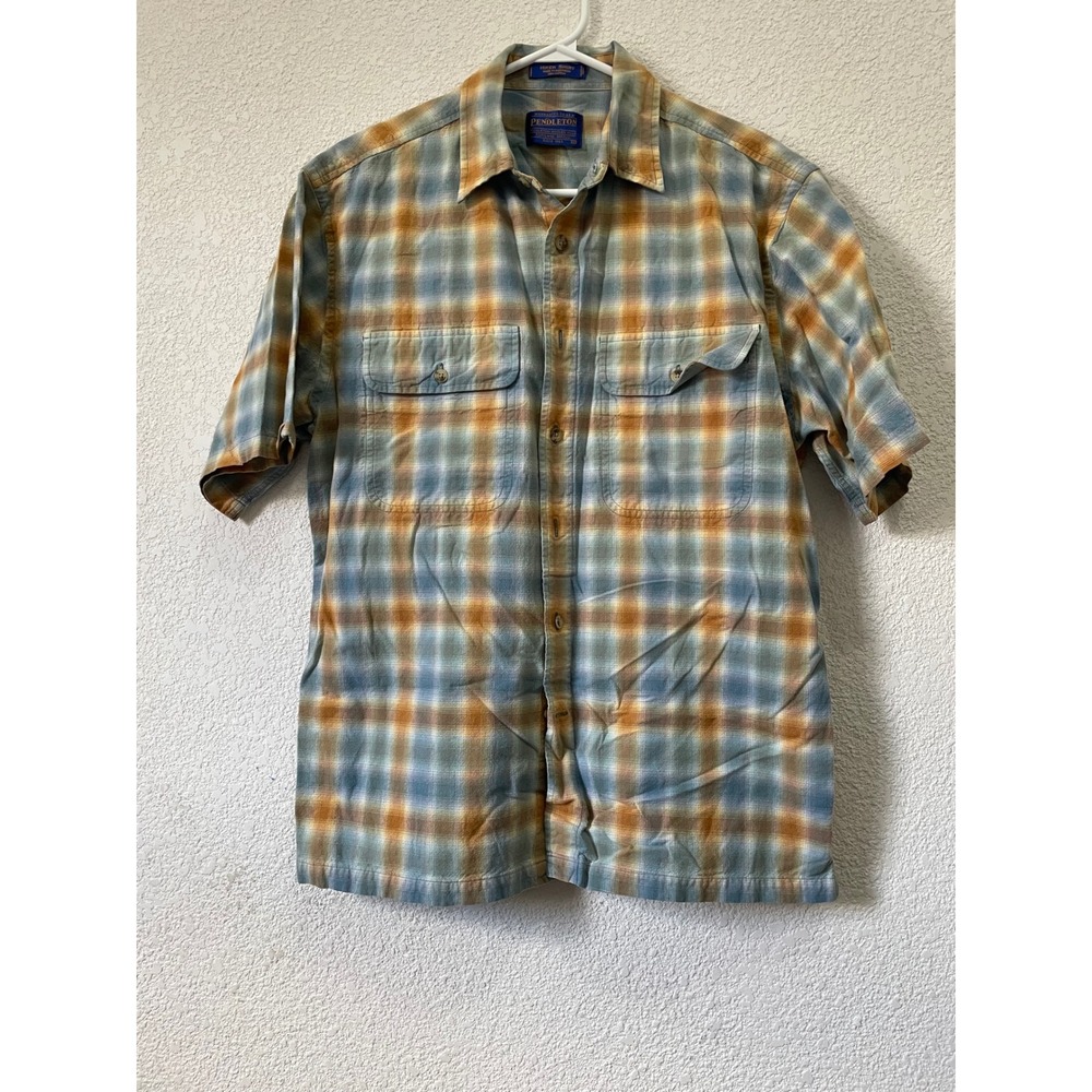 Pendleton Men's Short Sleeve Plaid Hiker Shirt Size M